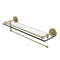 Allied Brass Prestige Monte Carlo Collection Paper Towel Holder with 22 Inch Gallery Glass Shelf PMC-1PT-22-GAL-SBR