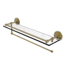 Allied Brass Prestige Monte Carlo Collection Paper Towel Holder with 22 Inch Gallery Glass Shelf PMC-1PT-22-GAL-UNL