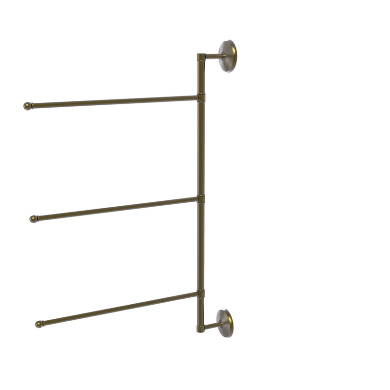 Allied Brass Prestige Monte Carlo Collection 3 Swing Arm Vertical 28 Inch Towel Bar PMC-27-3-16-28-ABR