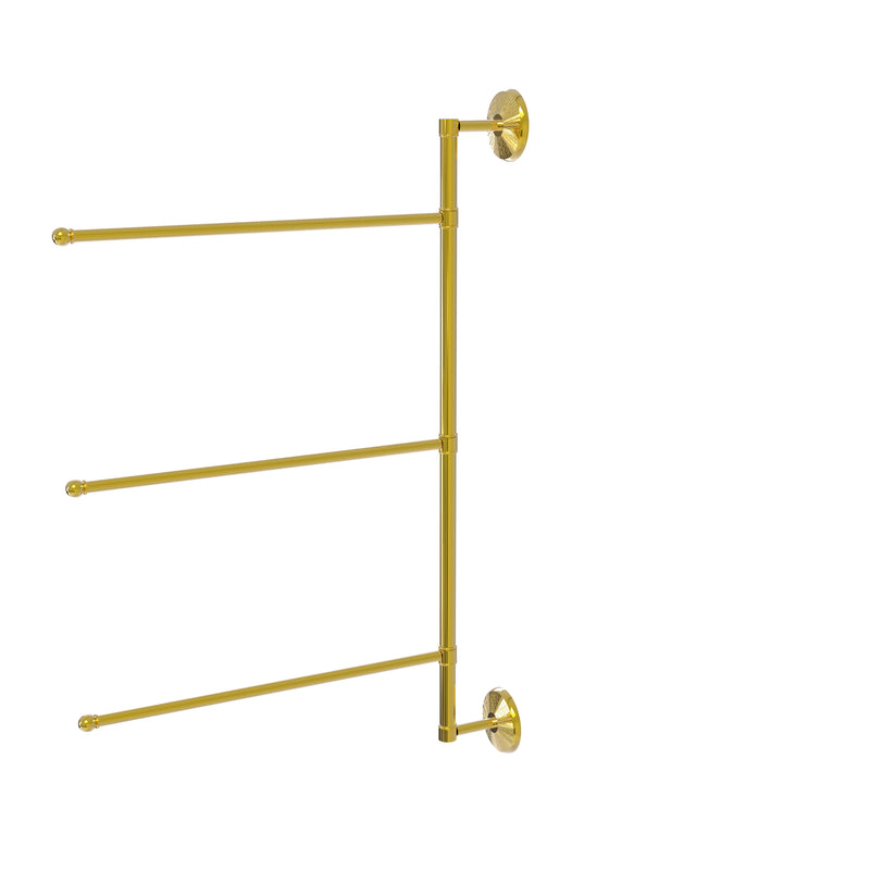 Allied Brass Prestige Monte Carlo Collection 3 Swing Arm Vertical 28 Inch Towel Bar PMC-27-3-16-28-PB