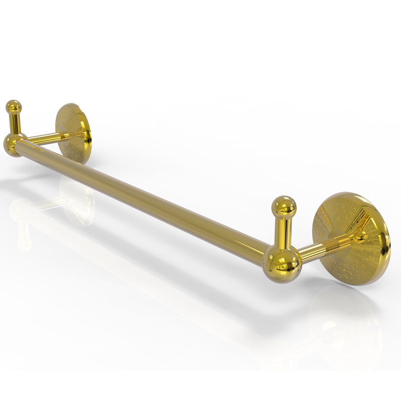 Allied Brass Prestige Monte Carlo Collection 18 Inch Towel Bar with Integrated Hooks PMC-41-18-PEG-PB