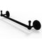 Allied Brass Prestige Monte Carlo Collection 24 Inch Towel Bar with Integrated Hooks PMC-41-24-PEG-BKM