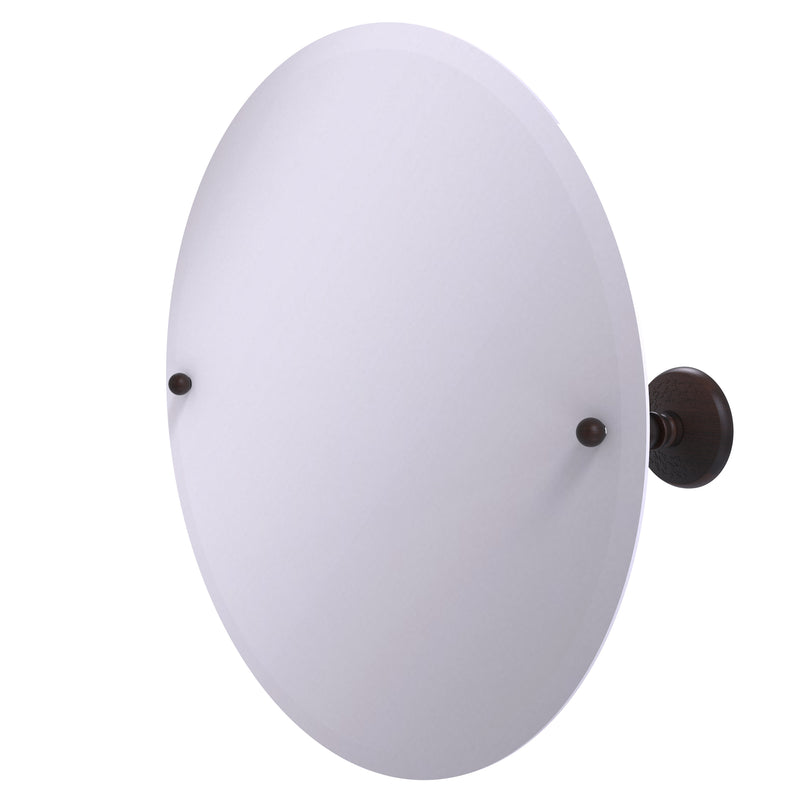 Allied Brass Frameless Round Tilt Mirror with Beveled Edge PMC-90-VB