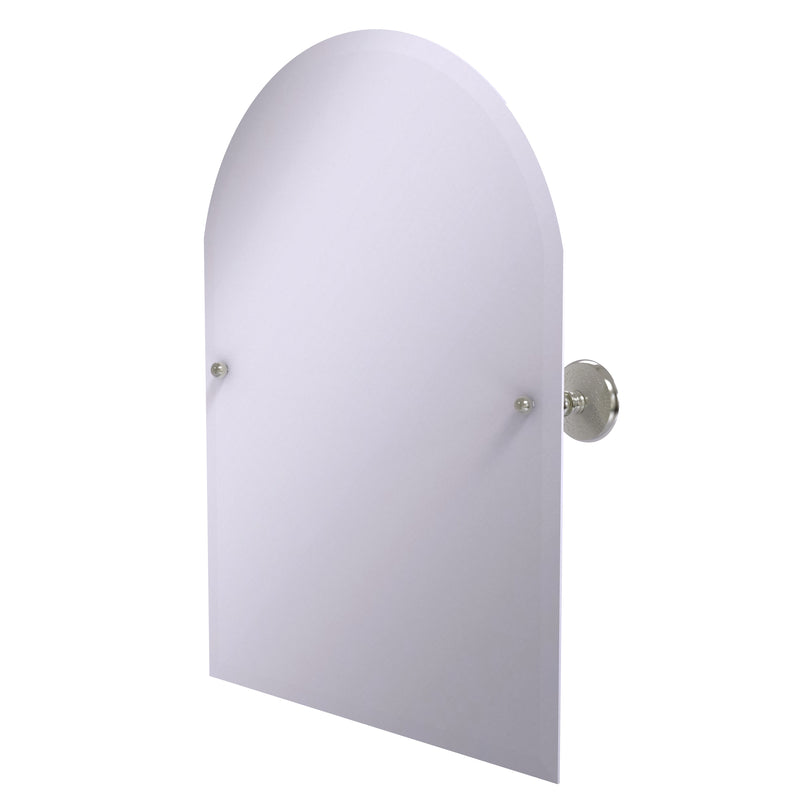 Allied Brass Frameless Arched Top Tilt Mirror with Beveled Edge PMC-94-SN