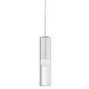 Dainolite 1 Light Incandescent Pendant Matte White with Clear Glass PMR-171P-MW