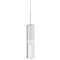 Dainolite 1 Light Incandescent Pendant Matte White with Clear Glass PMR-171P-MW