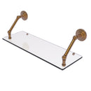 Allied Brass Prestige Que New Collection 24 Inch Floating Glass Shelf PQN-1-24-BBR