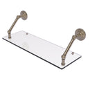 Allied Brass Prestige Que New Collection 24 Inch Floating Glass Shelf PQN-1-24-PEW