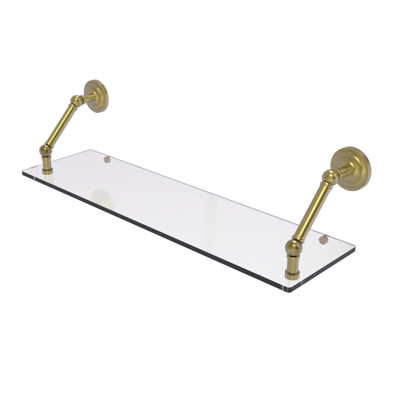 Allied Brass Prestige Que New Collection 30 Inch Floating Glass Shelf PQN-1-30-SBR