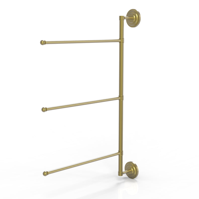 Allied Brass Prestige Que New Collection 3 Swing Arm Vertical 28 Inch Towel Bar PQN-27-3-16-28-SBR