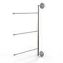 Allied Brass Prestige Que New Collection 3 Swing Arm Vertical 28 Inch Towel Bar PQN-27-3-16-28-SN