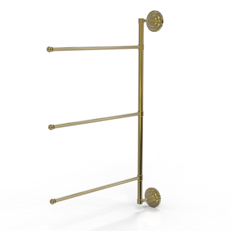 Allied Brass Prestige Que New Collection 3 Swing Arm Vertical 28 Inch Towel Bar PQN-27-3-16-28-UNL