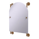 Allied Brass Prestige Que New Collection Arched Top Frameless Rail Mounted Mirror PQN-27-94-BBR