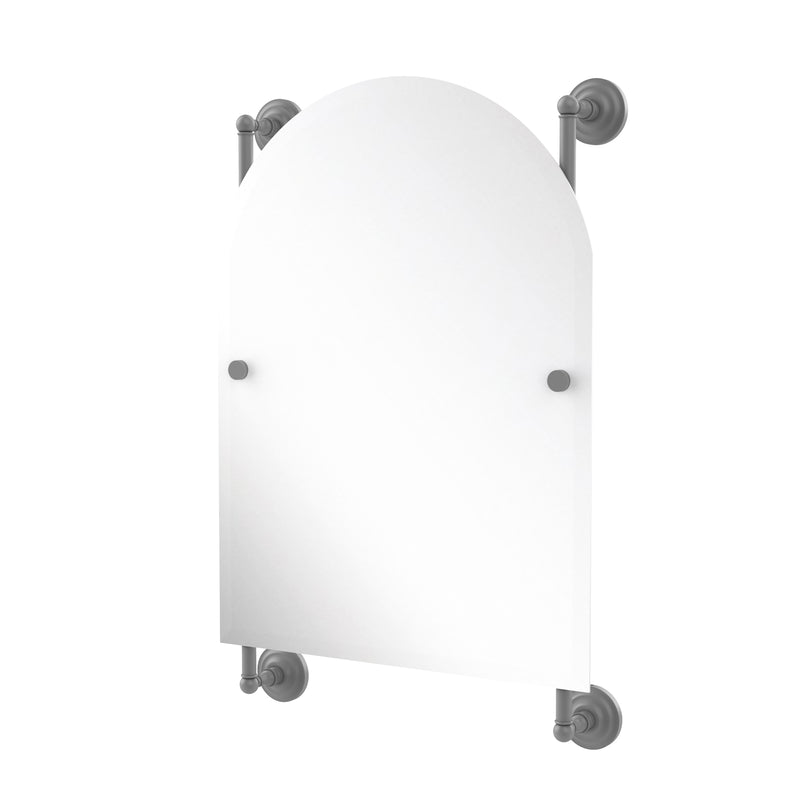 Allied Brass Prestige Que New Collection Arched Top Frameless Rail Mounted Mirror PQN-27-94-GYM