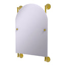 Allied Brass Prestige Que New Collection Arched Top Frameless Rail Mounted Mirror PQN-27-94-PB