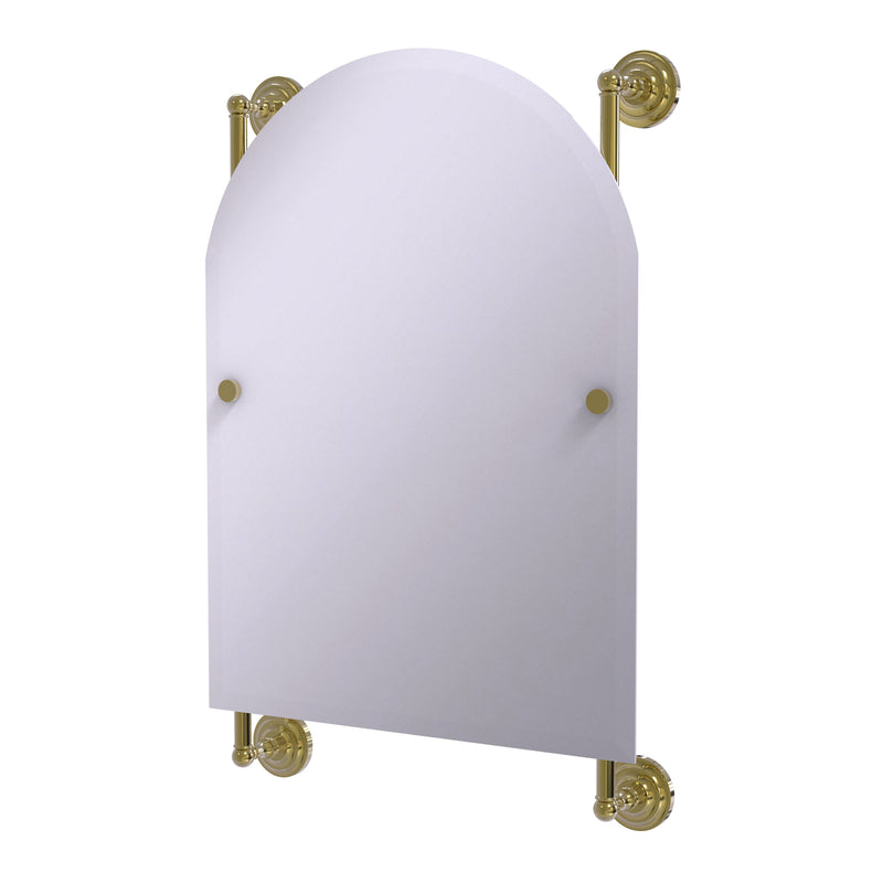 Allied Brass Prestige Que New Collection Arched Top Frameless Rail Mounted Mirror PQN-27-94-UNL