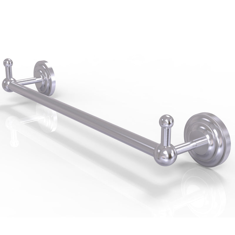 Allied Brass Prestige Que New Collection 18 Inch Towel Bar with Integrated Hooks PQN-41-18-PEG-SCH