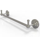 Allied Brass Prestige Que New Collection 18 Inch Towel Bar with Integrated Hooks PQN-41-18-PEG-SN