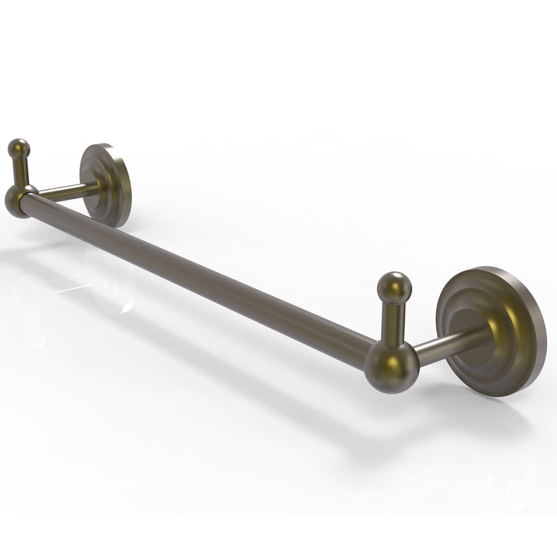 Allied Brass Prestige Que New Collection 24 Inch Towel Bar with Integrated Hooks PQN-41-24-PEG-ABR