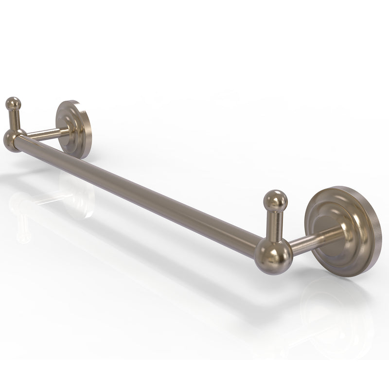 Allied Brass Prestige Que New Collection 24 Inch Towel Bar with Integrated Hooks PQN-41-24-PEG-PEW