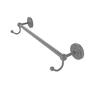 Allied Brass Prestige Que New Collection 30 Inch Towel Bar with Integrated Hooks PQN-41-30-HK-GYM