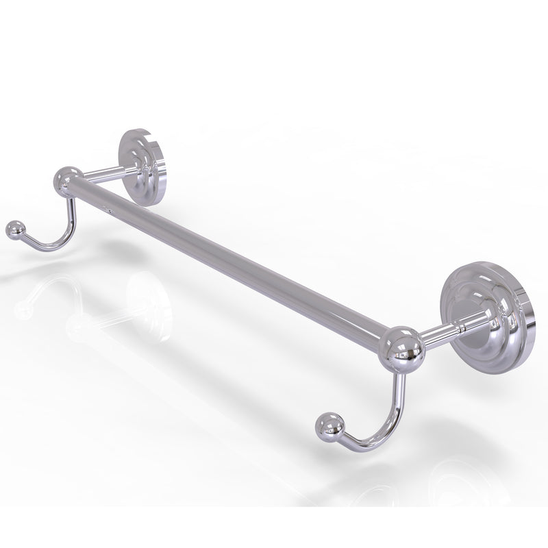 Allied Brass Prestige Que New Collection 36 Inch Towel Bar with Integrated Hooks PQN-41-36-HK-PC