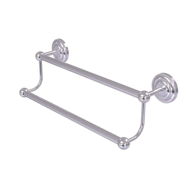 Allied Brass Prestige Que New Collection 36 Inch Double Towel Bar PQN-72-36-SCH