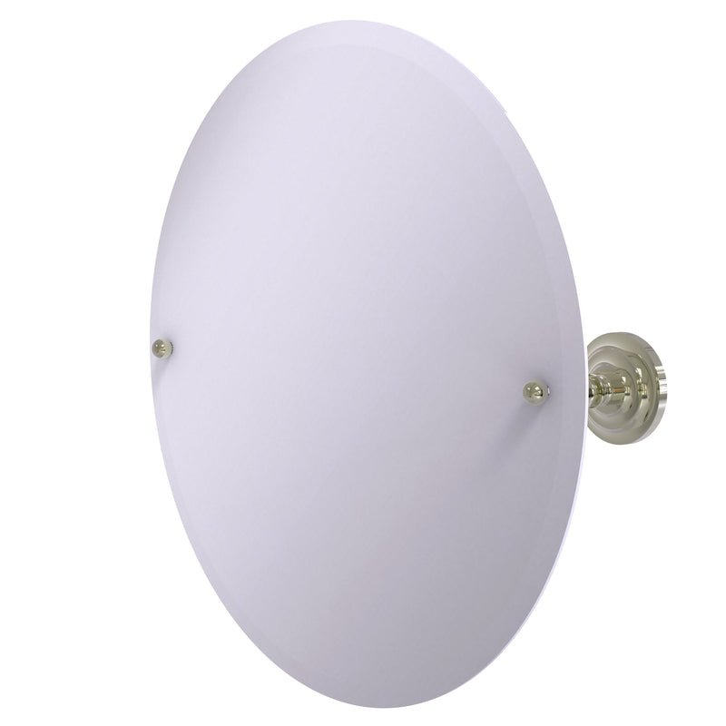 Allied Brass Frameless Round Tilt Mirror with Beveled Edge PQN-90-PNI