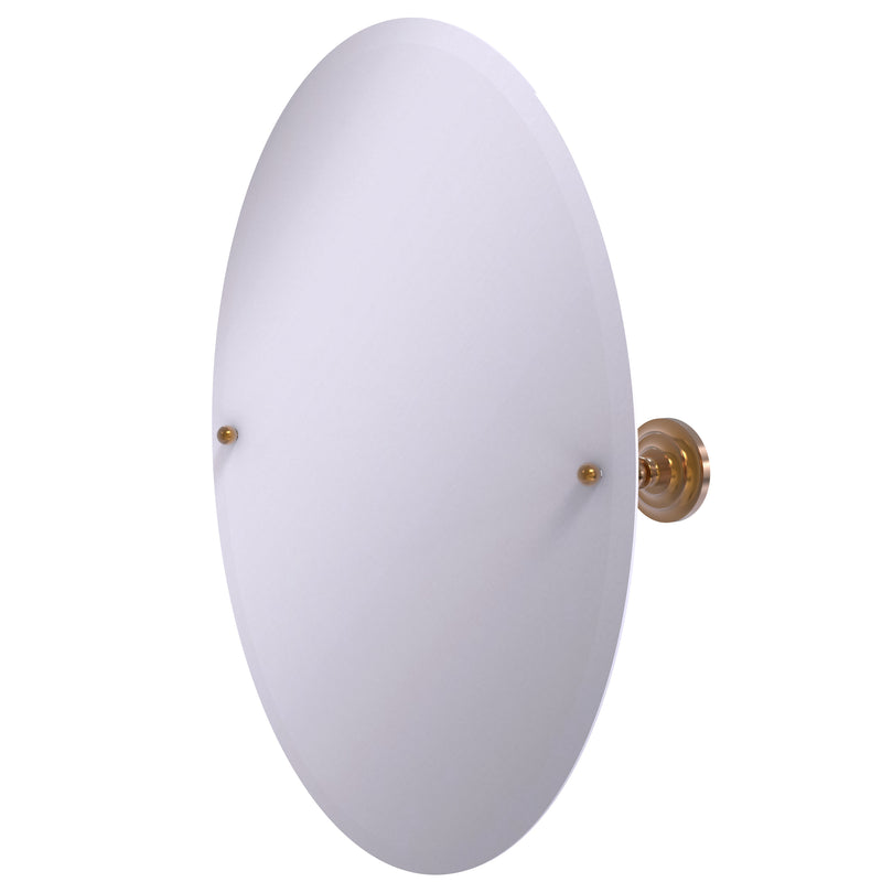 Allied Brass Frameless Oval Tilt Mirror with Beveled Edge PQN-91-BBR