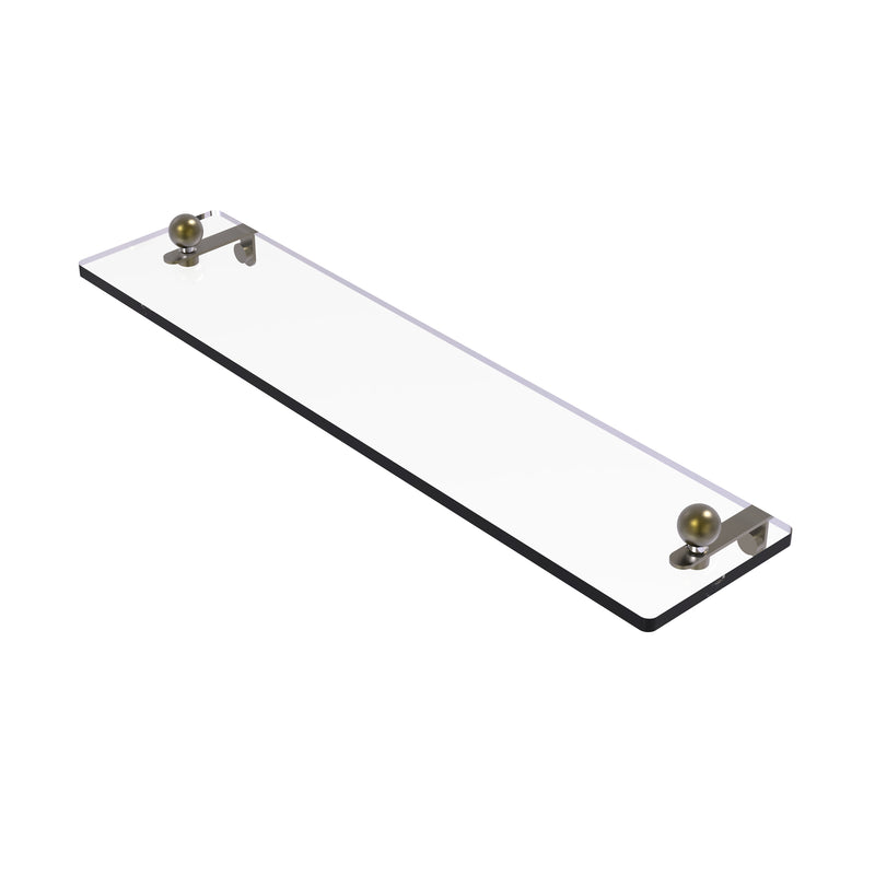 Allied Brass 16 Inch Glass Vanity Shelf with Beveled Edges PR-1-16-ABR