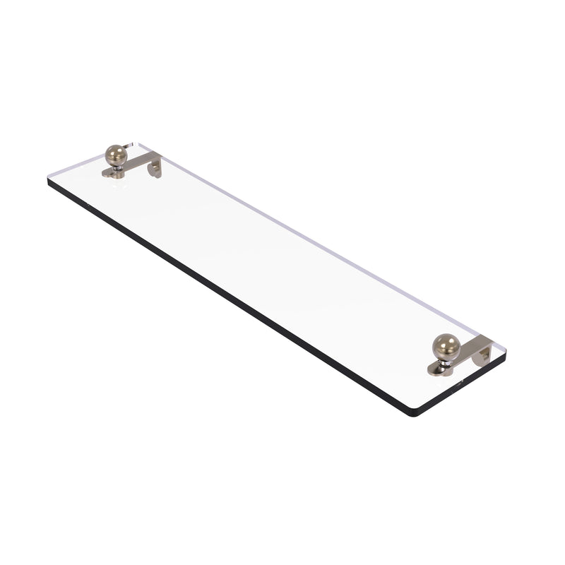 Allied Brass 22 Inch Glass Vanity Shelf with Beveled Edges PR-1-22-PEW