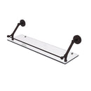 Allied Brass Prestige Regal 30 Inch Floating Glass Shelf with Gallery Rail PR-1-30-GAL-ABZ