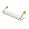 Allied Brass Prestige Regal 30 Inch Floating Glass Shelf with Gallery Rail PR-1-30-GAL-PB