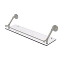 Allied Brass Prestige Regal 30 Inch Floating Glass Shelf with Gallery Rail PR-1-30-GAL-SN