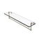 Allied Brass 22 Inch Glass Vanity Shelf with Integrated Towel Bar PR-1-22TB-PNI