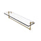Allied Brass 22 Inch Glass Vanity Shelf with Integrated Towel Bar PR-1-22TB-UNL