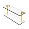 Allied Brass 16 Inch Two Tiered Glass Shelf PR-2-16-PB