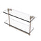 Allied Brass 16 Inch Two Tiered Glass Shelf with Integrated Towel Bar PR-2-16TB-PEW