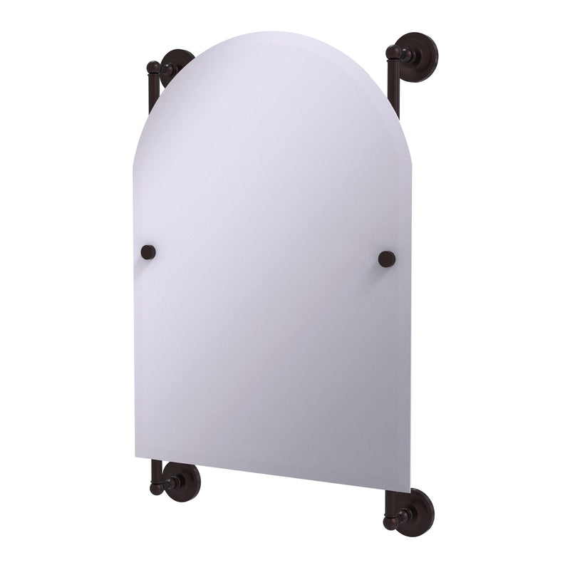 Allied Brass Prestige Regal Collection Arched Top Frameless Rail Mounted Mirror PR-27-94-ABZ