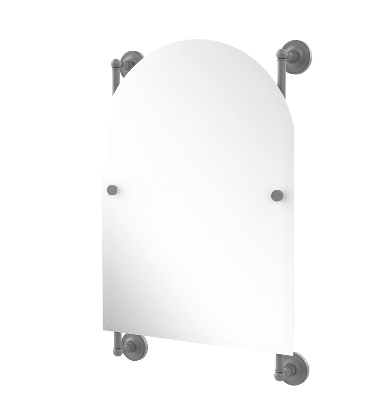 Allied Brass Prestige Regal Collection Arched Top Frameless Rail Mounted Mirror PR-27-94-GYM