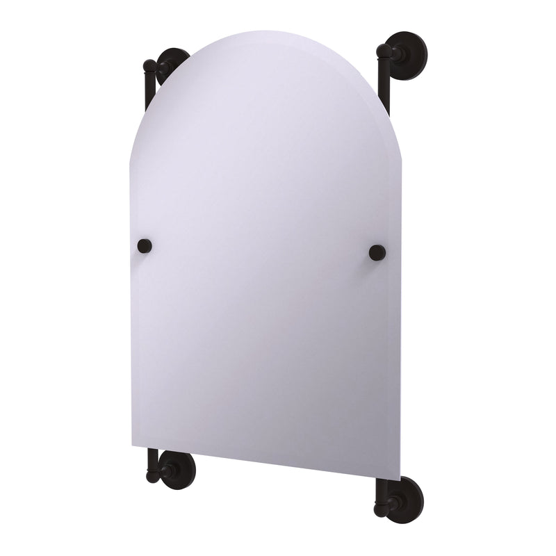 Allied Brass Prestige Regal Collection Arched Top Frameless Rail Mounted Mirror PR-27-94-ORB