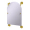 Allied Brass Prestige Regal Collection Arched Top Frameless Rail Mounted Mirror PR-27-94-PB