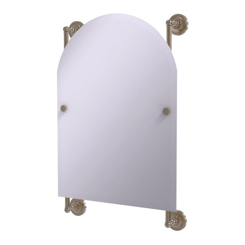 Allied Brass Prestige Regal Collection Arched Top Frameless Rail Mounted Mirror PR-27-94-PEW