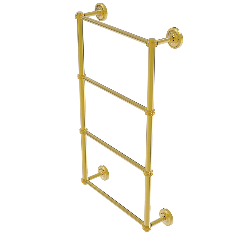 Allied Brass Prestige Regal Collection 4 Tier 24 Inch Ladder Towel Bar with Dotted Detail PR-28D-24-PB