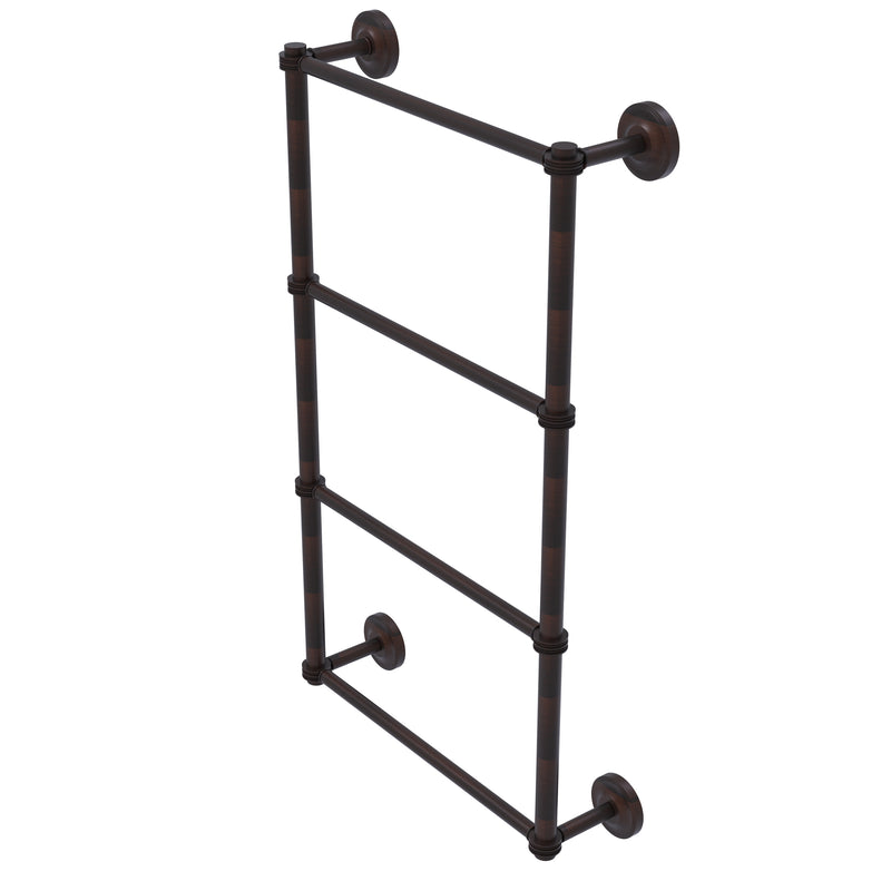 Allied Brass Prestige Regal Collection 4 Tier 24 Inch Ladder Towel Bar with Dotted Detail PR-28D-24-VB