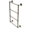 Allied Brass Prestige Regal Collection 4 Tier 24 Inch Ladder Towel Bar with Groovy Detail PR-28G-24-ABR