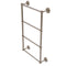 Allied Brass Prestige Regal Collection 4 Tier 24 Inch Ladder Towel Bar with Groovy Detail PR-28G-24-PEW