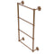 Allied Brass Prestige Regal Collection 4 Tier 30 Inch Ladder Towel Bar with Groovy Detail PR-28G-30-BBR