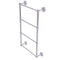Allied Brass Prestige Regal Collection 4 Tier 30 Inch Ladder Towel Bar with Groovy Detail PR-28G-30-SCH