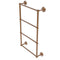 Allied Brass Prestige Regal Collection 4 Tier 24 Inch Ladder Towel Bar with Twisted Detail PR-28T-24-BBR